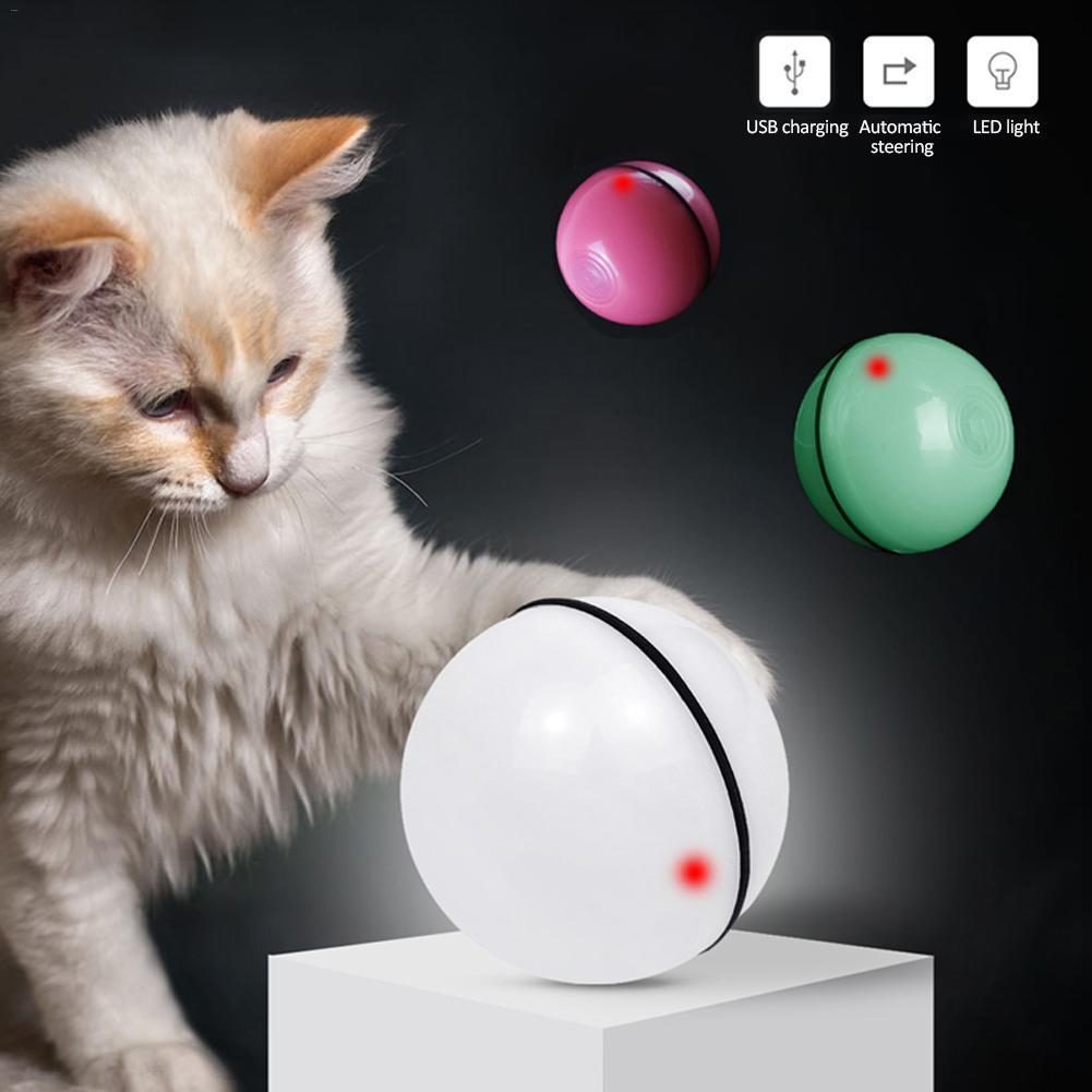 Cat Ball Toy Automatic – LED Laser Rolling Interactive Ball 3 Colors