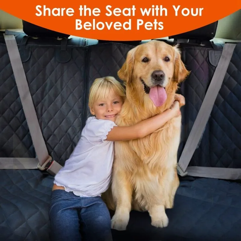 waterproof dog car seat cover headrest strap installation