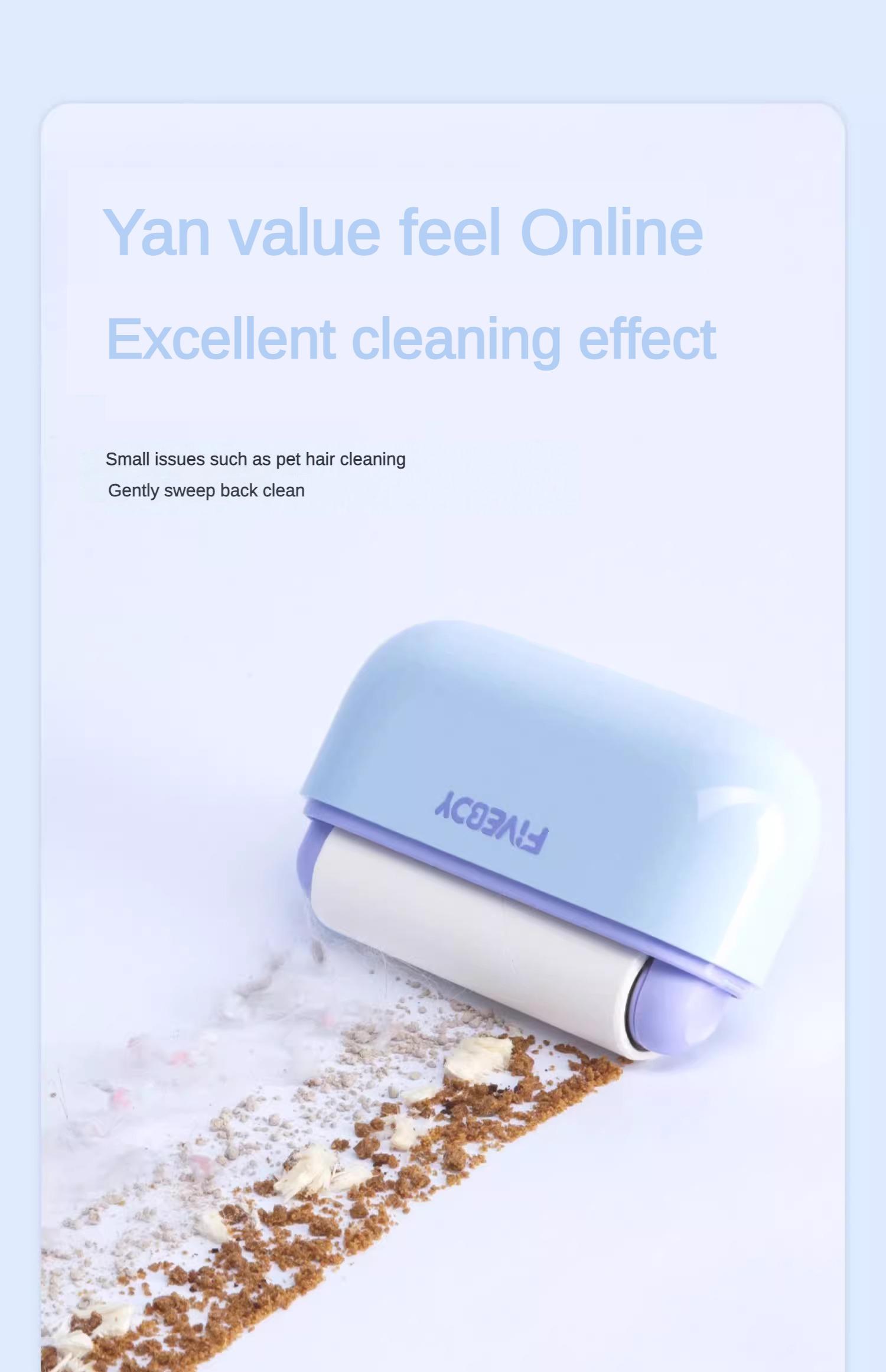 Portable Pet Hair Remover With Lid Reusable, Palm-Sized Lint Roller Pocket-Sized Travel Essential For Removing Cat And Dog Hair