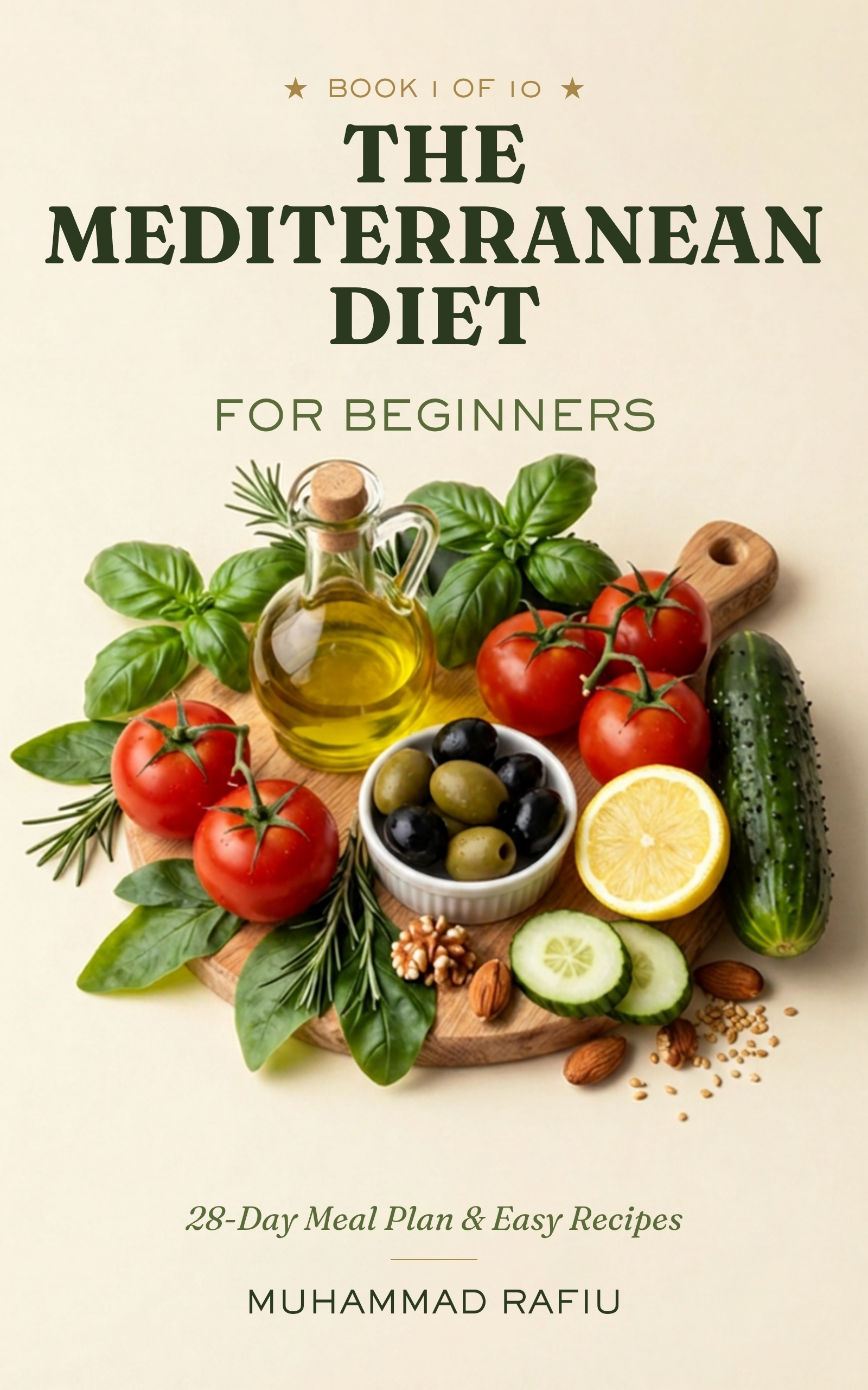The Mediterranean Diet for Beginners — A Simple, Complete Guide with a 28-Day Meal Plan — eBook cover