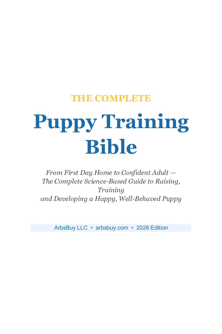 The Complete Puppy Training Bible | Arbsbuy